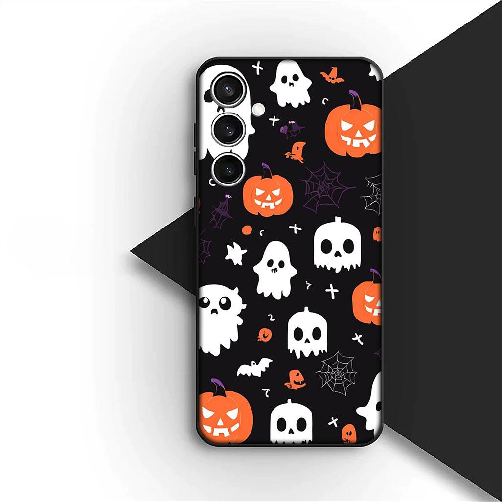 

for Motorola Moto G55 G45 G75 G85 G35 Edge 50 30 Fusion 40 NEO Ultra Pro Phone Case with Little Ghost Halloween Pumpkin Flower Motorola Edge 50 Ultra