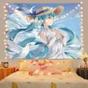 Ashou Anime Girl Tapestry Pink Room Decor Tapestry Wall Hanging Anime Wall Decor Home Kawaii Room Decoration Tapestries
