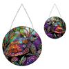 Stained Glass Animal Rhinestone Diamond Art Window Pendants Suncatcher Diamond Painting Art Pendant for Garden Window Decor