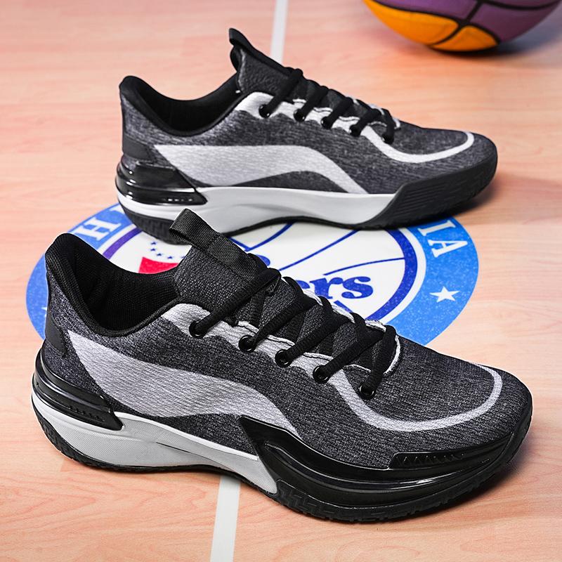 Basketball Shoes Low-Top Summer Mesh Lightweight High-Rebound Practical Professional Sports Shoes for Students and Teenagers