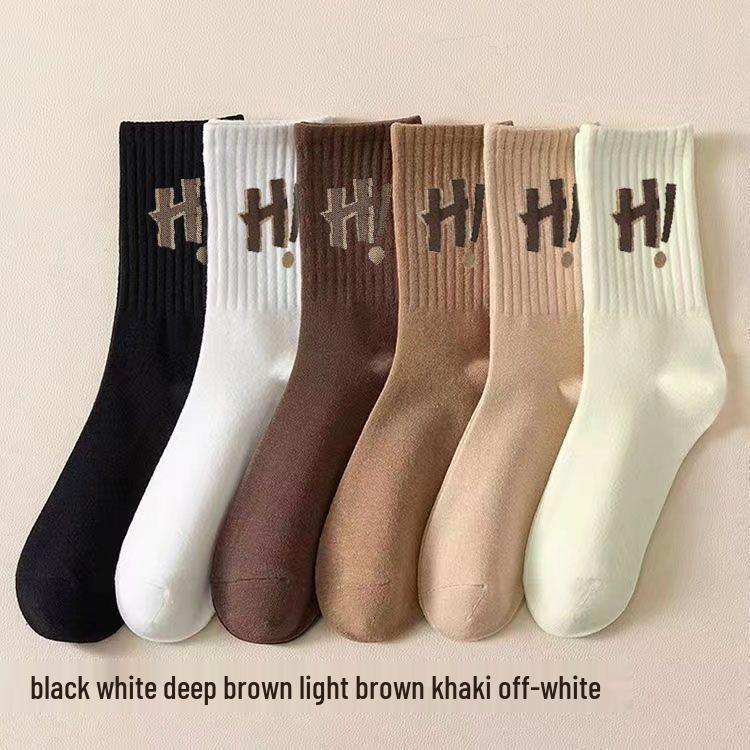 

Women s Breathable Autumn/Winter Letter Socks - 2 Pairs