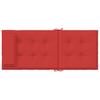 High Back Chair Cushions 6 Pcs Red Oxford Fabric