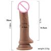 18cm Big Head Rough Simulation Dildo Soft Silicone Women's Masturbator Anal Plug Realistic Penis Chastity  Sex Toys