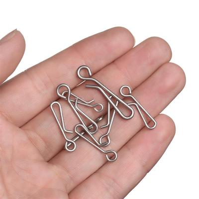 Hot Durable Line Tackle Stainless Steel Connector Fast Lock  Barrel Swivel Fishing Hanging Snap
