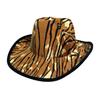 New Western Cowboy Hat Halloween Tiger Party Top Hat Zebra Double Sided Printed Decorative Jazz Hat