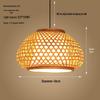 Chinese Style Bamboo Woven Pendant Light