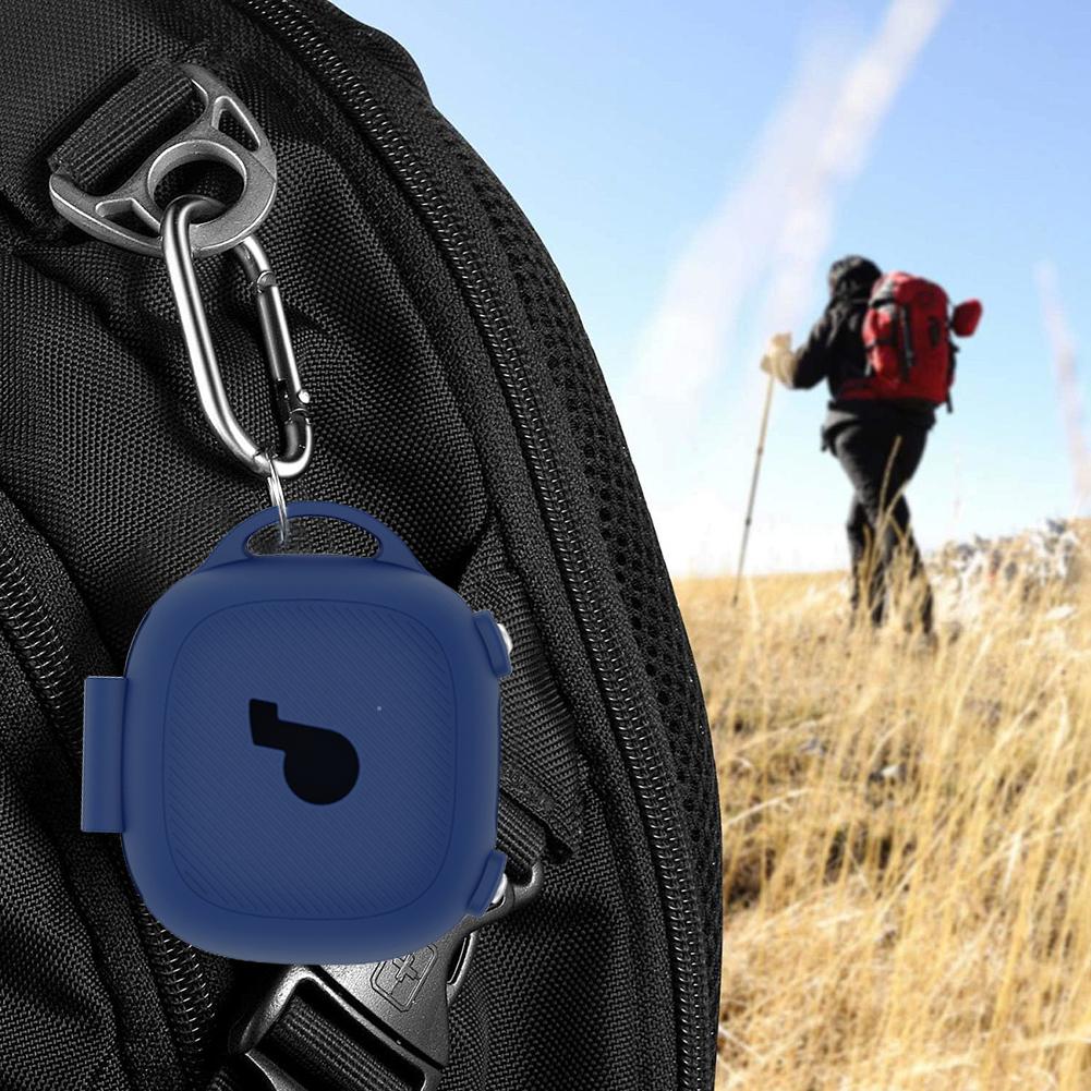 Silicone Case Cover with Carabiner Protective Skin Case Shockproof Earbuds Case Cover Anti-Scratch for Anker SoundCore Sport X20