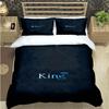 Fashion King And Queen Print Bedding Set Single Twin Full King Size Cute Animals Bed Linen Adults Teens Bedroom Luxury Gift