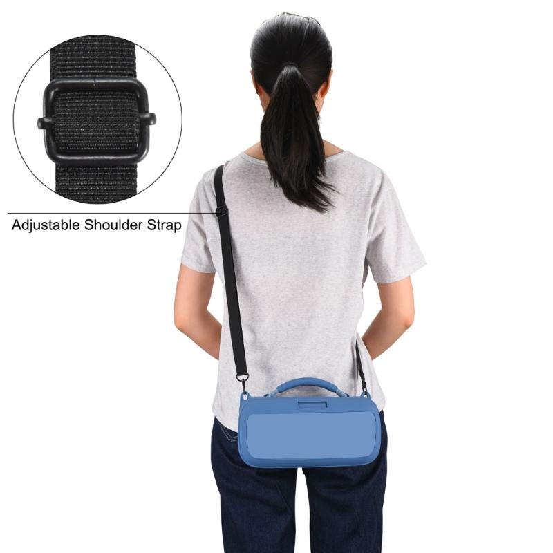 Portable Silicone Cover With Carrying Straps Protective Skin for Speakers, Water Resistant