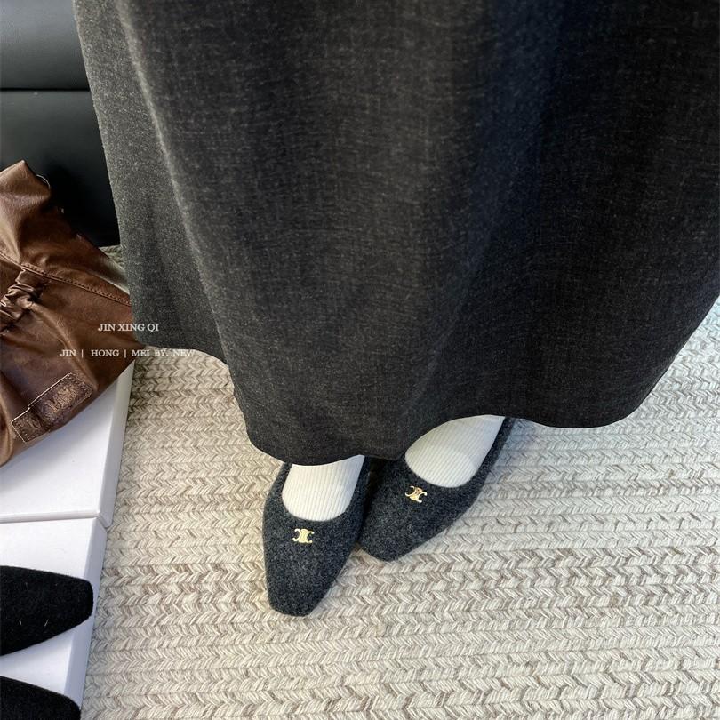 French flat-bottomed small fragrant wind velvet Doudou single shoes women's shoes 2025 new autumn and winter versatile outer wear Mao Mao shoes