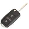 4/5 Buttons Car Key Case Shell For Vw/Volkswagen Sharan Caddy Eos Golf Jetta Beetle Polo Up Tiguan Touran Folding
