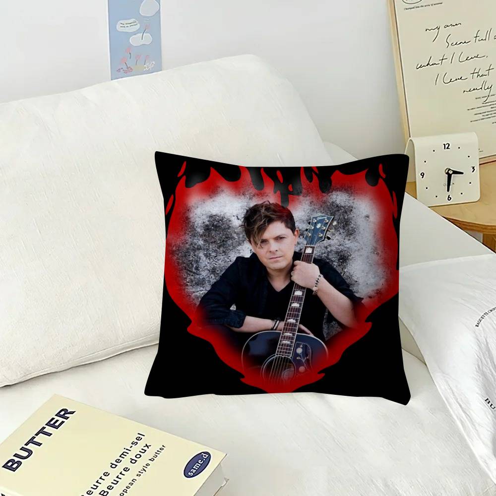 Chanteur Michael Patrick Kelly Traces Housse de coussin Taie d'oreiller Garniture Coussin jeté de canapé Décoration intérieure Taie d'oreiller 45x45cm