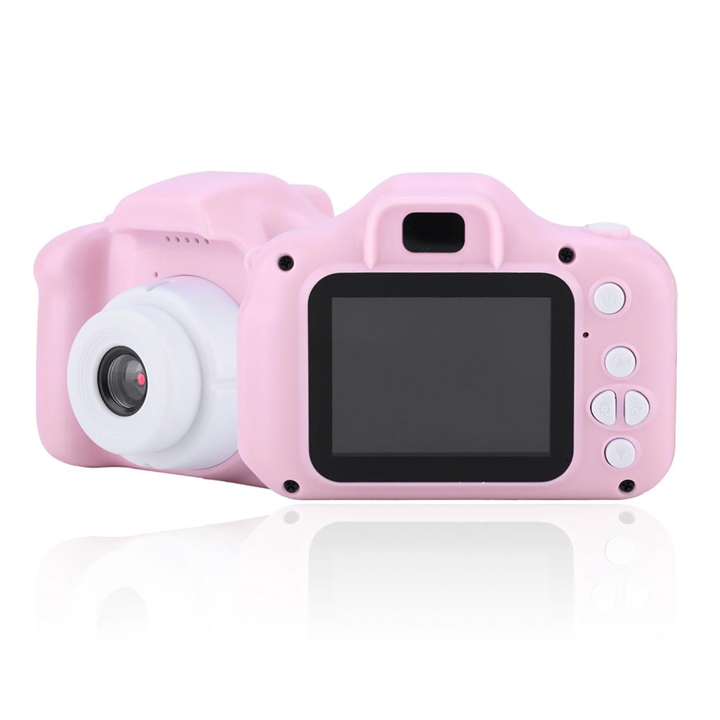 X2 Mini Portable 2.0 Inch IPS Color Screen Children's Digital Camera HD 1080P Camera(Pink)