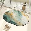Tappetino Assorbente in Terra Diatomacea per Bagno Domestico Semplice Tappetino Cuscino per Porta Toilette Assorbente Antiscivolo ad Asciugatura Rapida