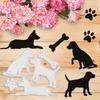 Dogs Die Cuts for Card Making, Bone Celebration Cutting Dies, Dog Footprint Metal Die Cutting Mold, Scrapbooking Dies, DIY Etched Embossing Stencil