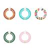 Beaded Necklace Set for Women, 2 Resin Necklaces for Separate or Combined Wear with Individual Extender Chains