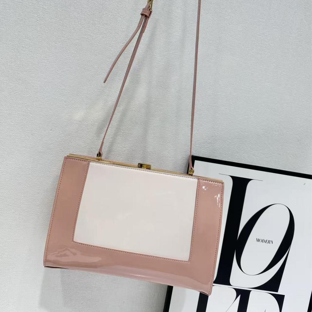 Vintage Clasp Women Handbags Medium Metal Frame Design High Quality Female Tote Bag