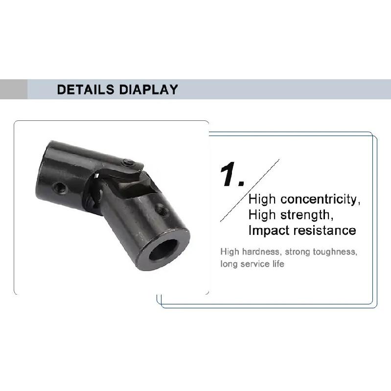 1pc Single Universal Joint Shaft Coupling Motor Connector DIY Steering U-joint 16x32x70mm Shaft Joint For CNC Parts