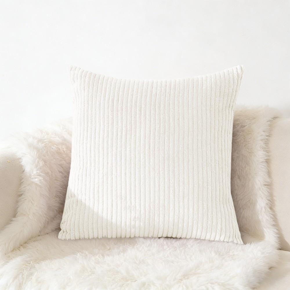70x70 65x65Large Size Corduroy Pillow Cover Soft Plush Flannel Cushion Cover Fluffy Couch Pillow Case for Sofa Living Room Decor