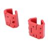 Hörnklämma för skena Passar   System Verktygslåda Sidskena   Adapterfästen Röd