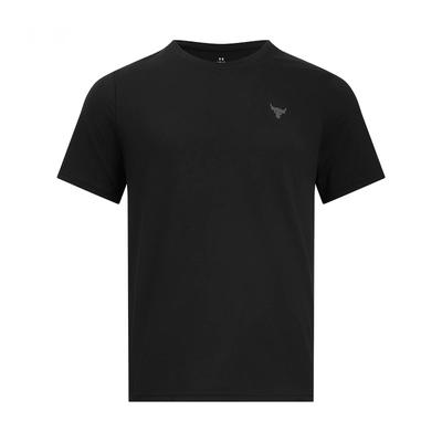Project Rock Atmungsaktives Kurzarm-T-Shirt Herren Oberteile Schwarz 1386872-001