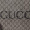 Gucci Logo Zip Clutch Bag Men Clutch Gray Black 768374-FACSM-1249