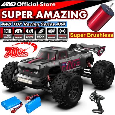 New 4WD RC Car 4x4 Off Road Drift Racing Cars 50/70KM/h Super Brushless High Speed Radio Waterproof Truck Remote Control Toy Kids