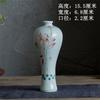 Hand Painted Ceramic Vase Zen Guanyin Bottle Chinese Style Buddha Altar Decoration Blue Glaze