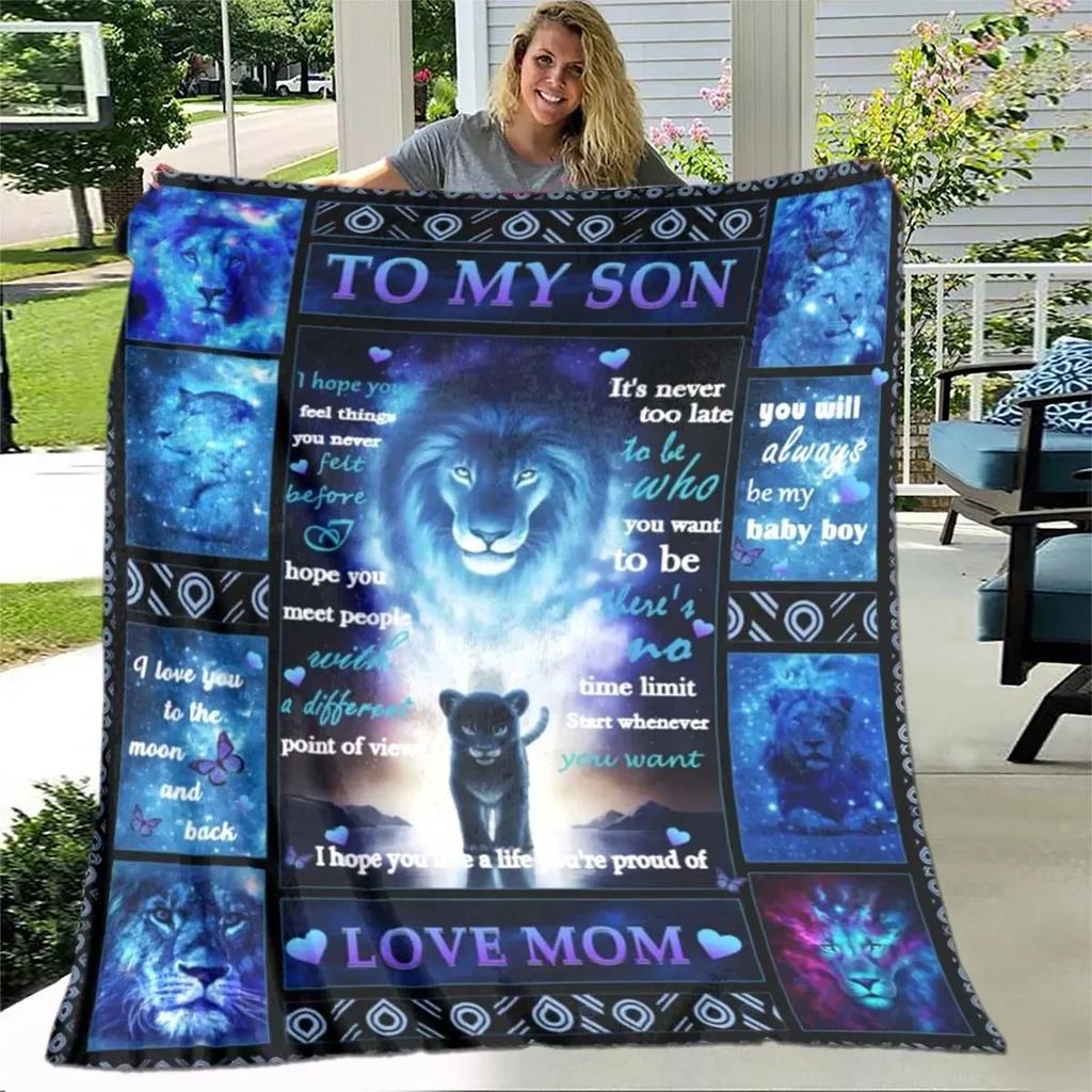 Gifts for Son Super Soft Plush Blanket,Flannel Blanket Throw Blanket for Living Room Bedroom Bed Sofa Picnic Cover
