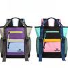 Large Capacity Color Block Travel Backpack Fashion Trendy Brand Sports Computer Bag Cargo Style Drawstring School Bag for Women
