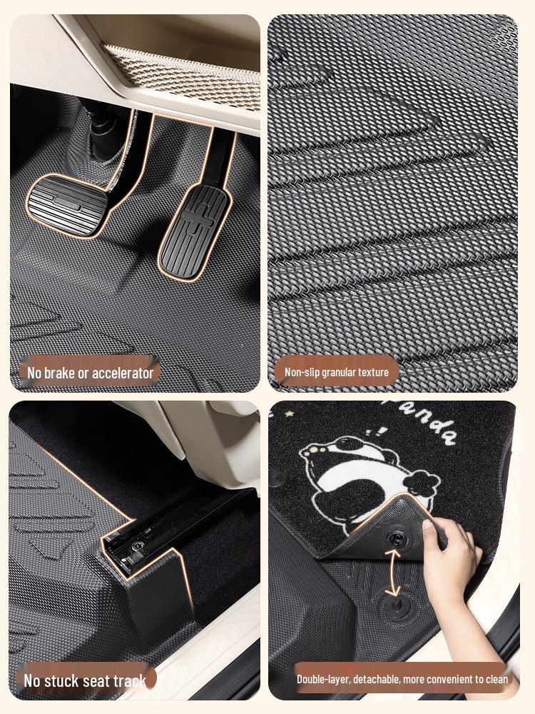 Kompatible Fußmatten für Wuling Hongguang Mini Dritte und Vierte Generation Macaron, Version für vier Türen