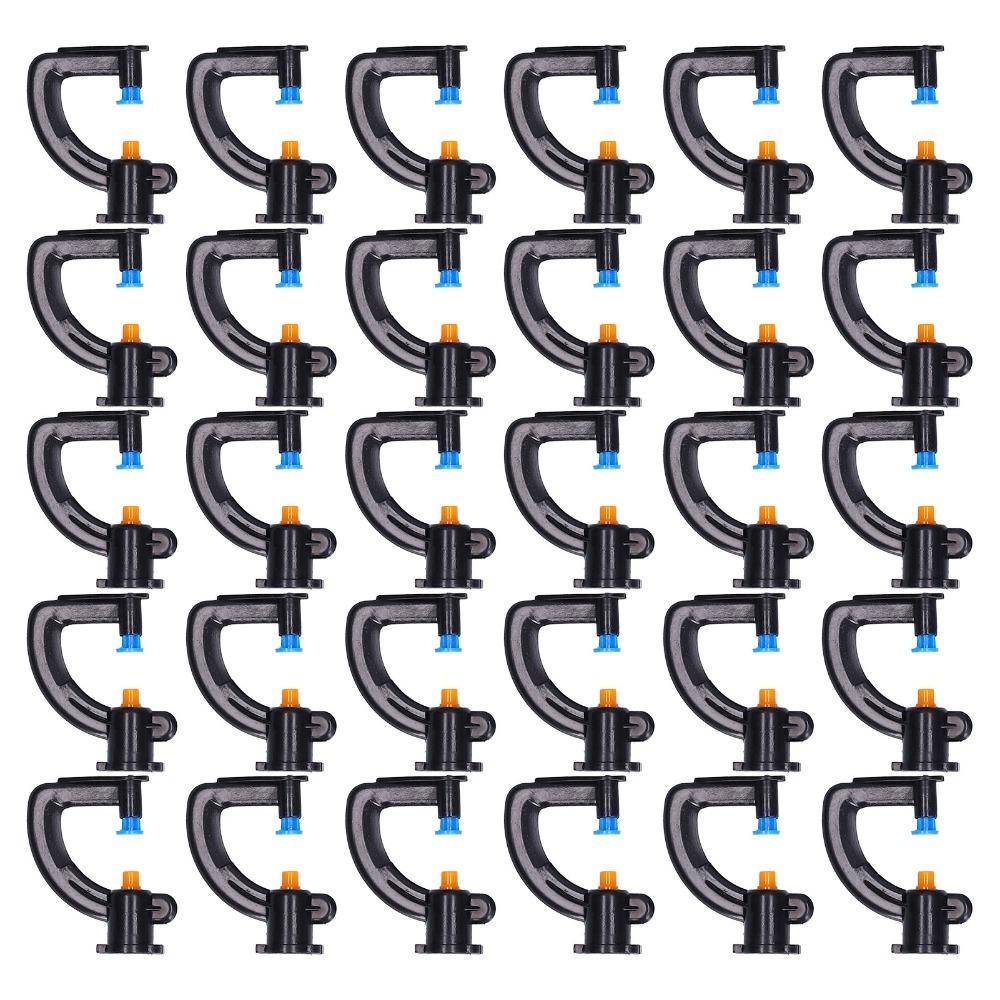 30Pcs G Type Spray Nozzle ABS Sprinkler Head Durable Sprinkler Nozzle  Outdoor Cooling 7.5mm Inner Diameter