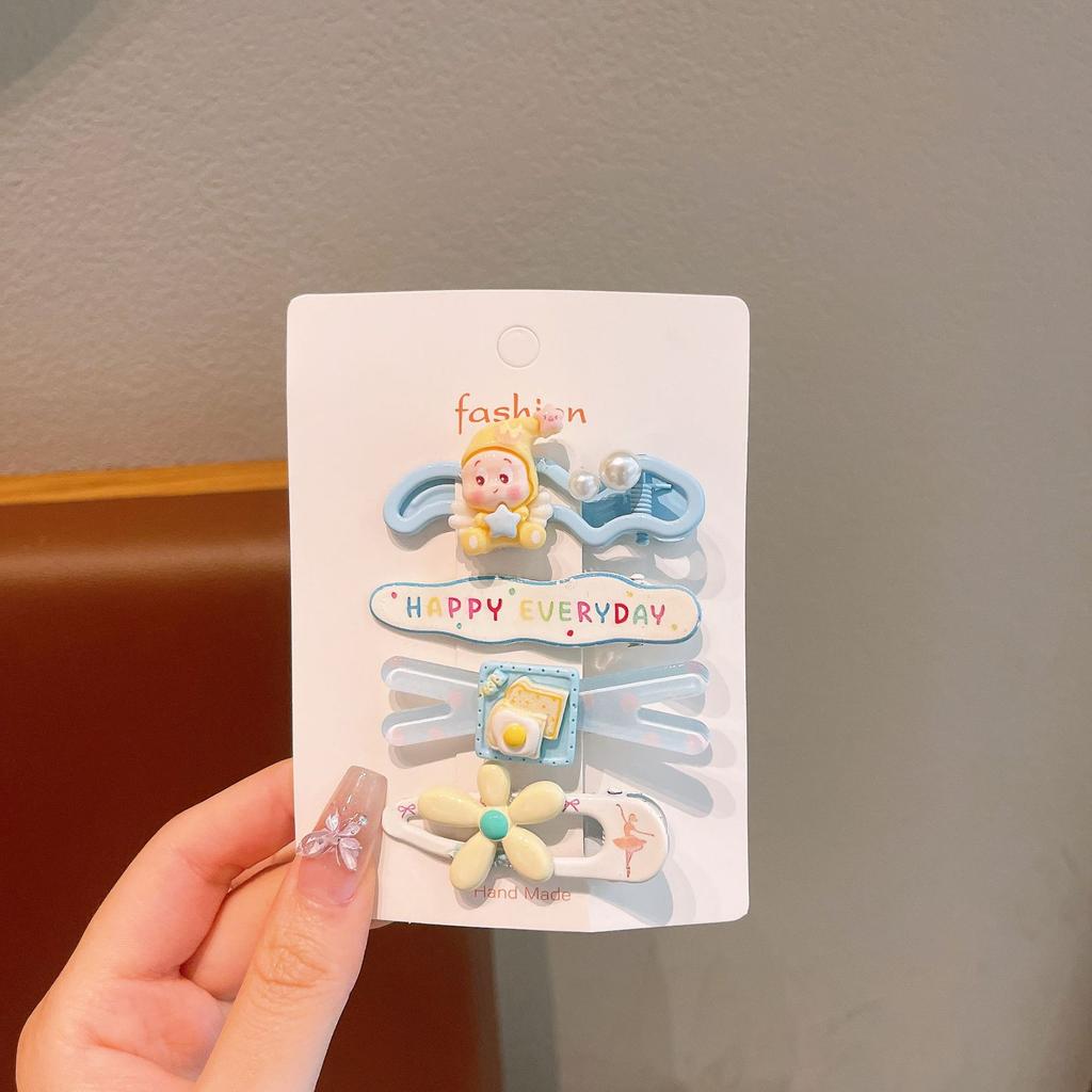 Children'S Hairpin Cute Cartoon Hair Accessories Little Girl Hairpin Headgear Baby Side Bangs Clip Love Clip Duck Bill Clip