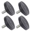 4pcs Screw On Rubber Feet for Furniture Adjustable M10 Thread Furniture Pad Legs for Table Chair Sofa Diameter 58mm