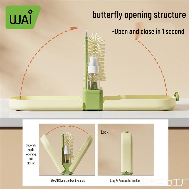 Wow Love Portable Baby Bottle Brush Set for Travel