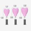 Makeup Brush Covers 6Pcs Eyeshadow Brushes Organizer Protector Cap for Women Outdoor Traveling Portable Heart Shape Supplies
