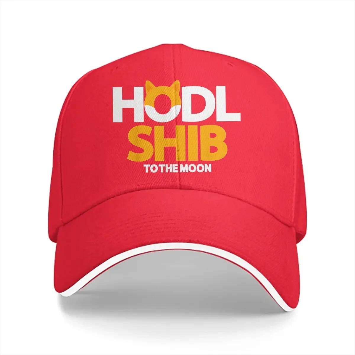 

Washed Unisexs Baseball Cap Shiba Inu Coin Hodl Shib Trucker Snapback Caps Dad Hat Cryptocurrency Golf Hats One Size