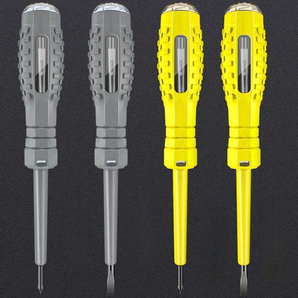 

Dual-purpose Electric Pen Screwdriver Cross Head Red Light Circuit Detector Leakage Detection gray-cross head