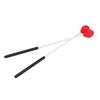 1 Pair Wool Head Keyboard Marimba Mallets with Rubber Fiberglass Handles for Beginners (Red)