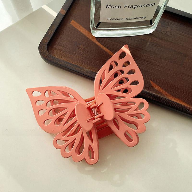Elegant Double-layer Butterfly Hair Clip Stylish Large Size For Women With Premium Finish In Various Colors