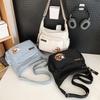 Fashionable Casual Shoulder Bag For Couples In Black White And Blue Colors