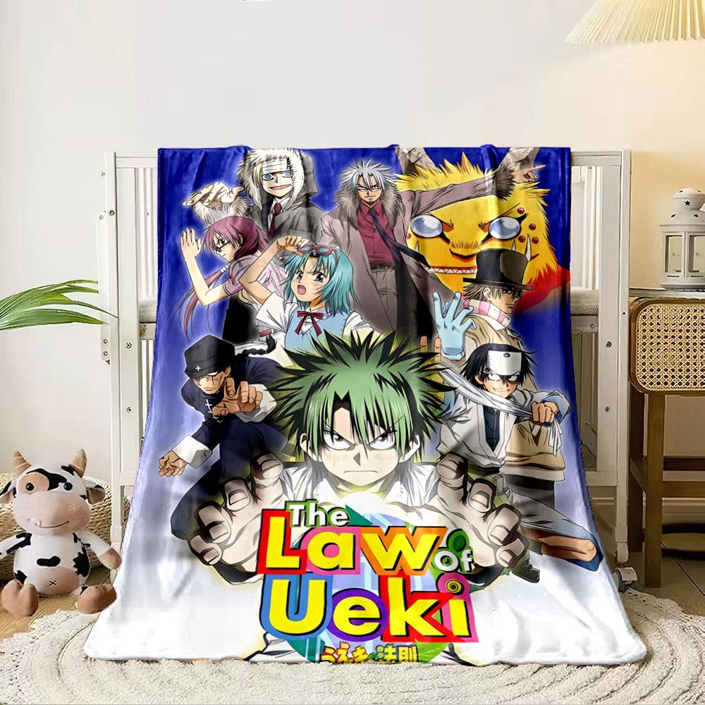 A group of characters with dynamic poses in colorful, dramatic settings. for all seasons blanket lunch break throw gift 80cm x 120cm