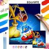 Donald Duck Sorcerer Digital Oil Painting Art Kit Hand Filled Home Decor