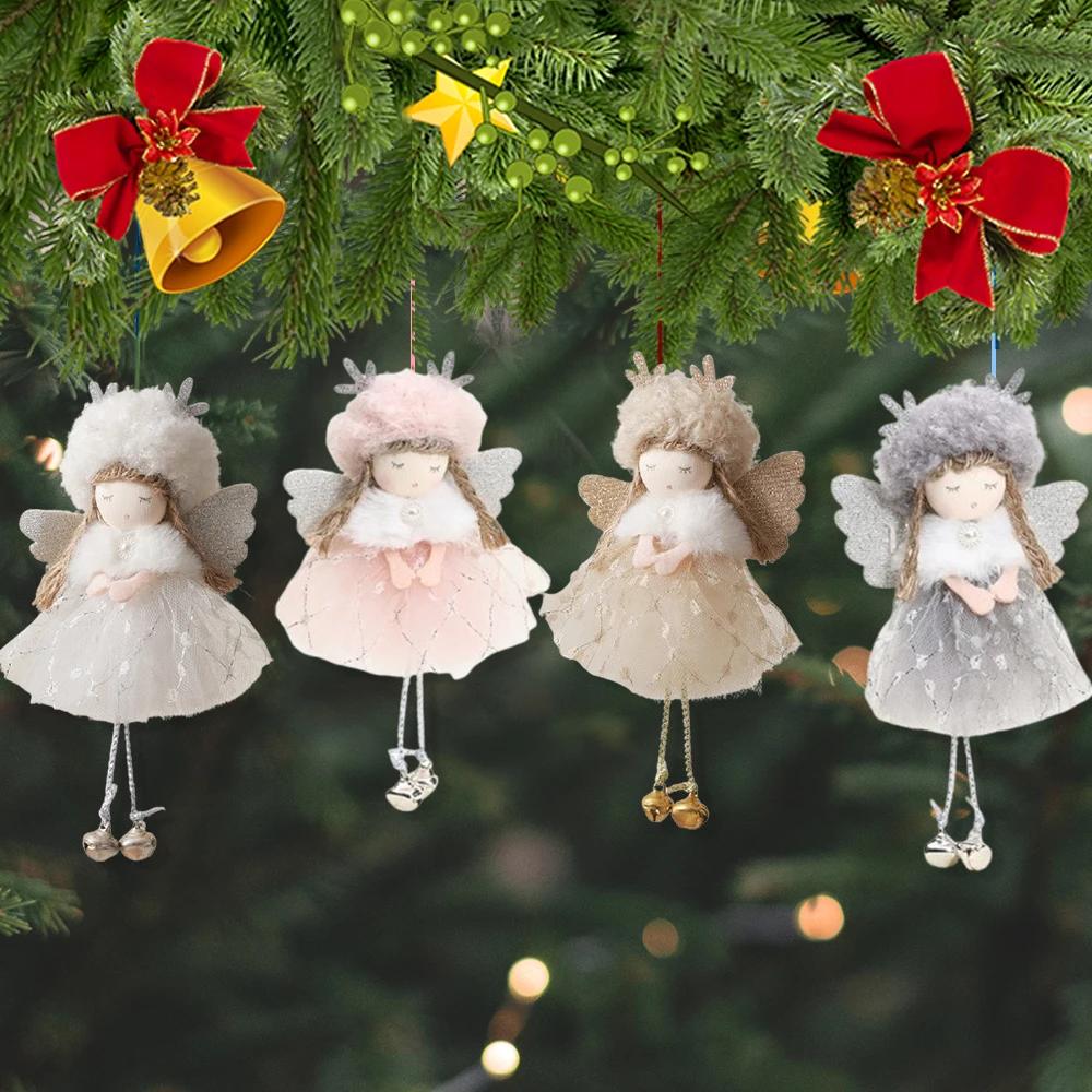 2024 Navidad Christmas Angel Dolls Xmas Tree Pendant Ornaments 2025 New Year Gifts Christmas Decoration for Home Natal Noel Deco