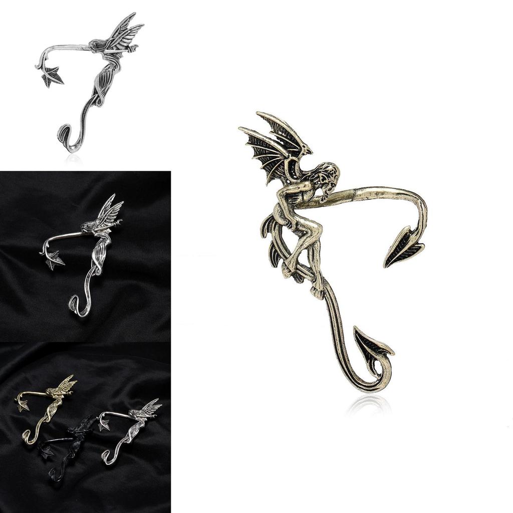 Exaggerated Gothic Earcuffs For Women With Alloy And Punk Design
