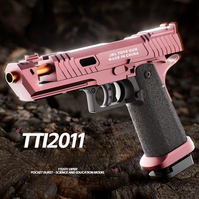 Soft Bullet Pistol Continuous Firing Toy Gun Shell Throwing Blowback Empty Hanging Outdoor Game Airsoft for Boys Gifts