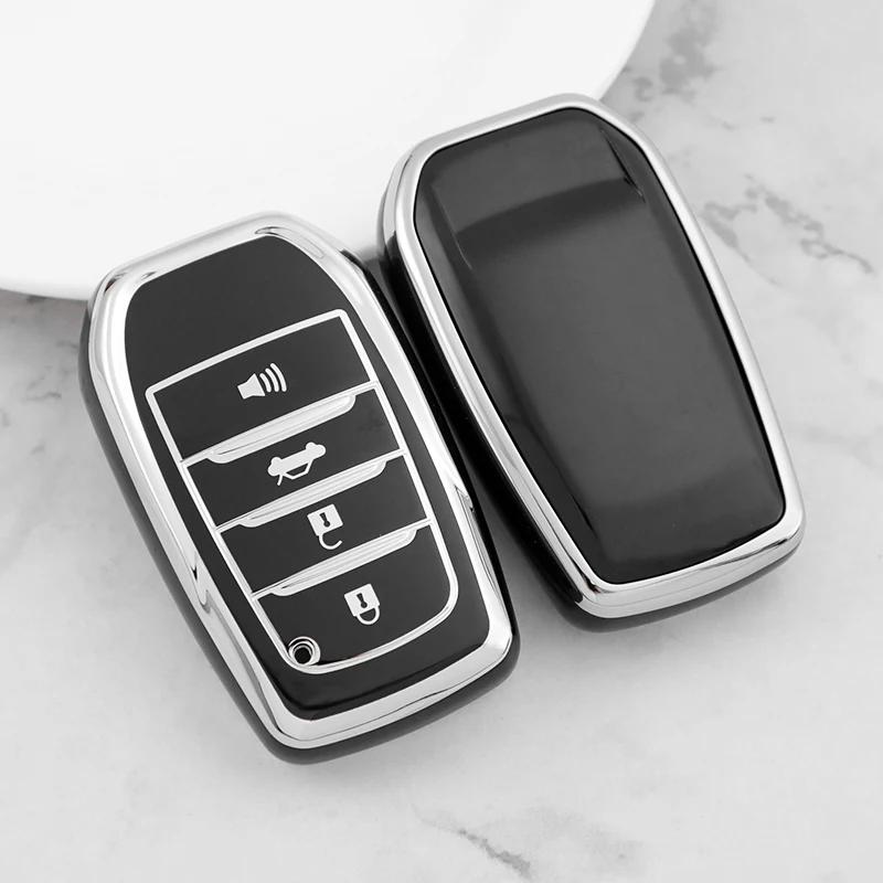 

4/5/6 Buttons For Toyota Vellfire Alphard 30 Series 2 Voxy Noah Esquire Harrier Previa Tpu Shell Fob Holder Car Key Case Cover