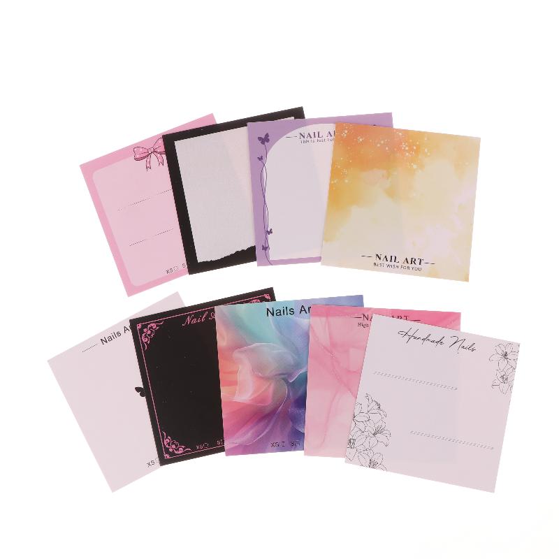 20 Sheets Press On Nail Bottom Butterfly Cardboard Photo Prop Handmade False Nail Art Tips Display Show Card Manicure Tools