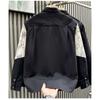 Men's Graffiti Print Patch Pocket Long Sleeve Button Down Shirt Casual Streetwear Top