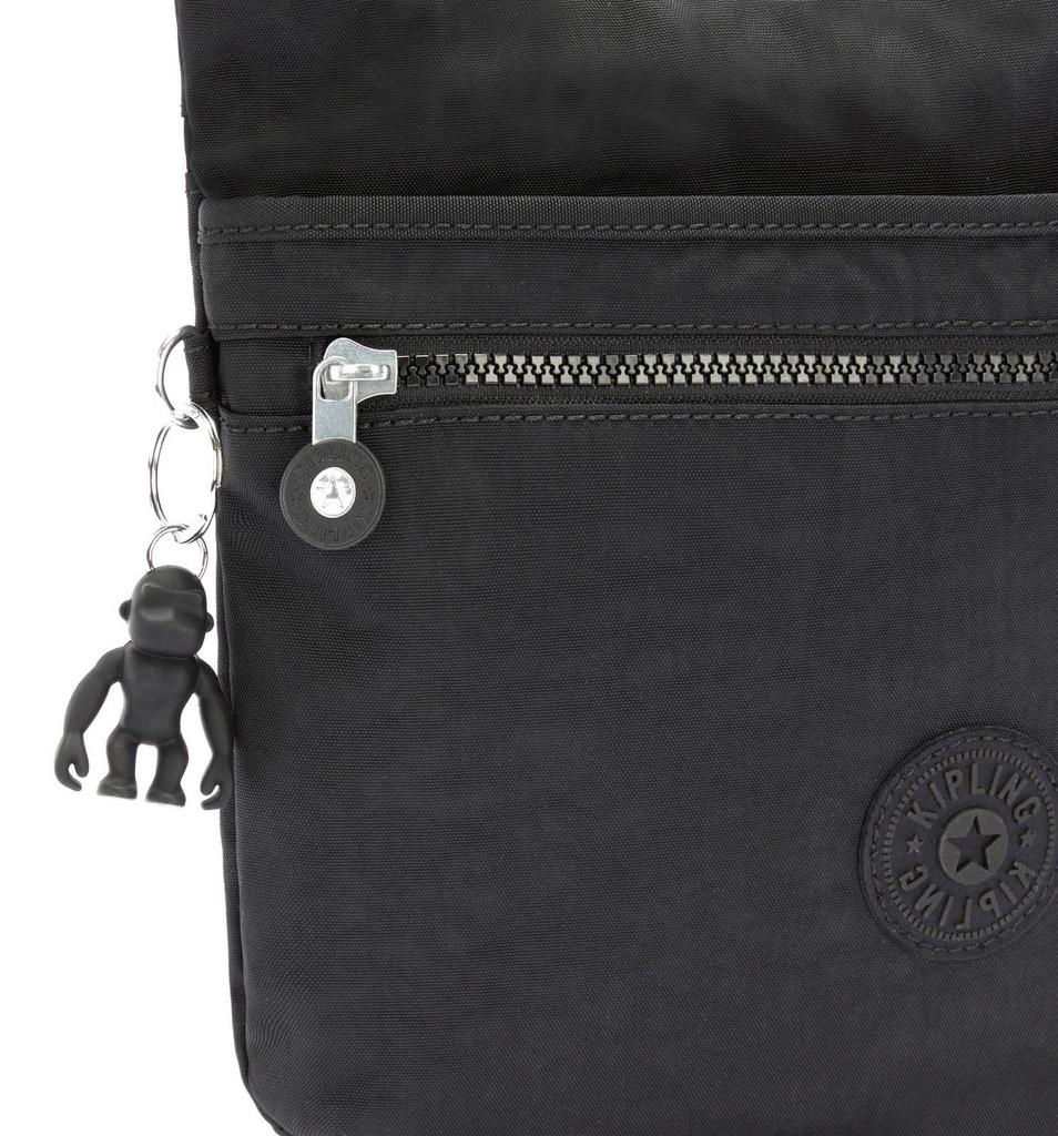 Kipling crossbody bag in charcoal and black 4x29x26 cm noir, (LxWxH)